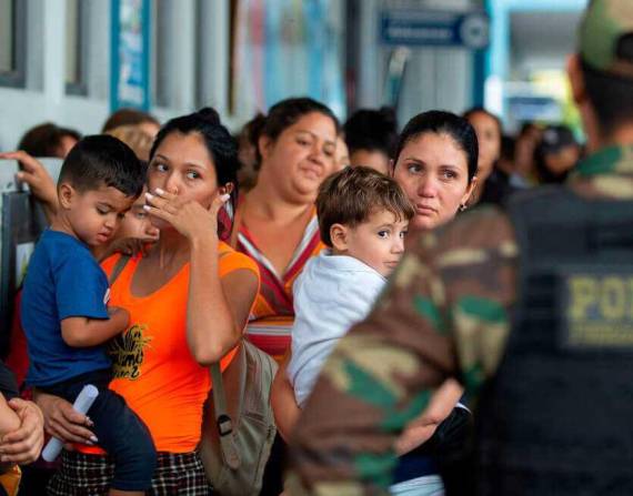 El flujo migratorio sigue evidenciando que Ecuador es país de paso para venezolanos. Archivo/Referencial