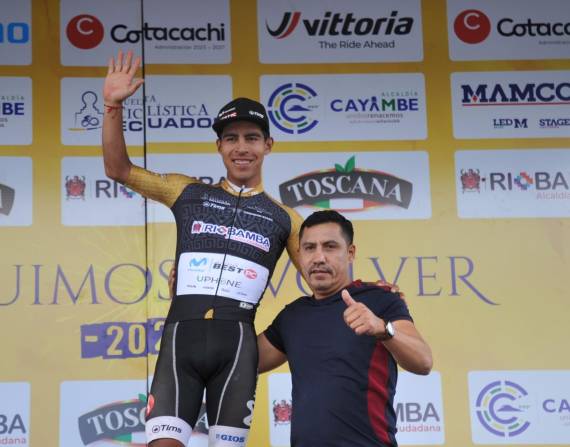 El ecuatoriano Richard Huera, del equipo Movistar-Best PC, ganó la tercera etapa de la Vuelta al Ecuador.