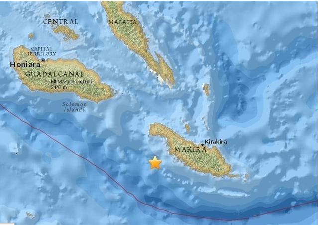 Terremoto de 7,7 alerta a los pobladores de las Islas Salomón