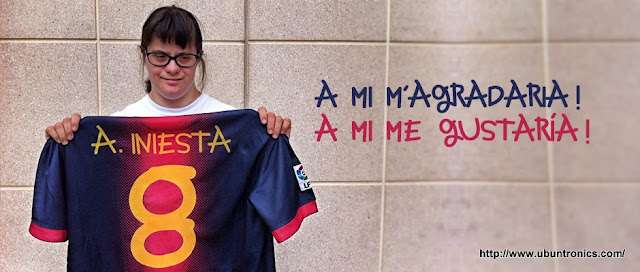 La tipografía del Barça creada por una chica con síndrome de Down, en el Gamper