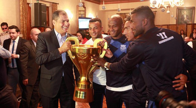 El bicampeón almorzó en Carondelet