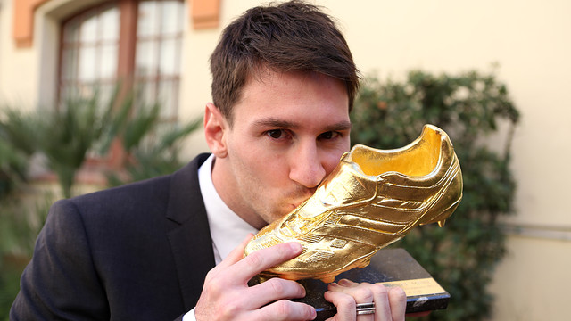 Leo Messi recibirá su tercera &#039;Bota de Oro&#039;, de récord
