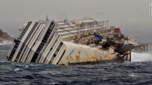 Italia: comienza recuperación del Costa Concordia