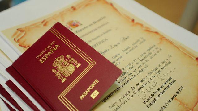 Imagen de un pasaporte español.