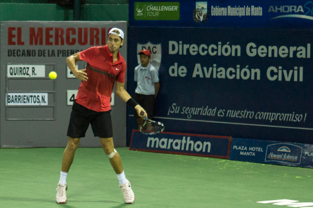 Roberto Quiroz el único ecuatoriano en carrera en el ATP de Medellín