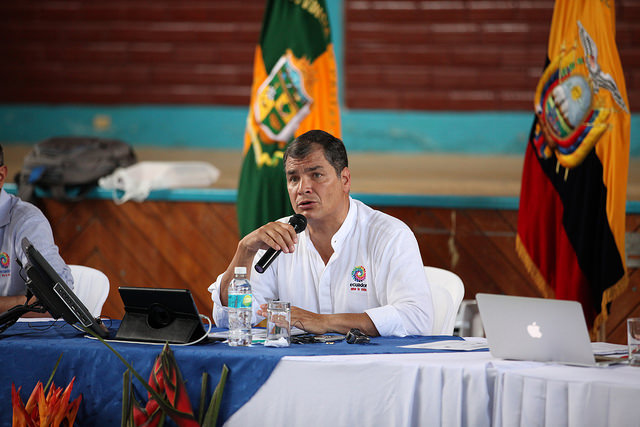 Presidente Correa rechaza propuesta de licencia obligatoria para proceso electoral
