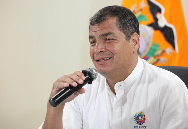 Presidente Correa habló con el mandatario electo de Uruguay, Tabaré Vázquez