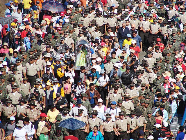 Loja recibe a la 'Churona' en último día de peregrinación