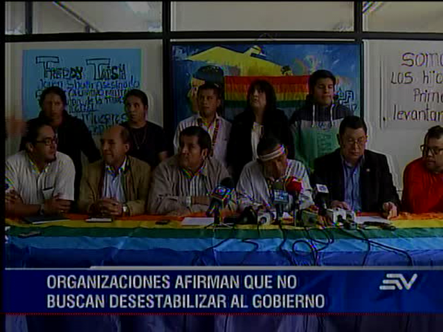 Organizaciones sociales, indígenas y trabajadores anuncian movilizaciones