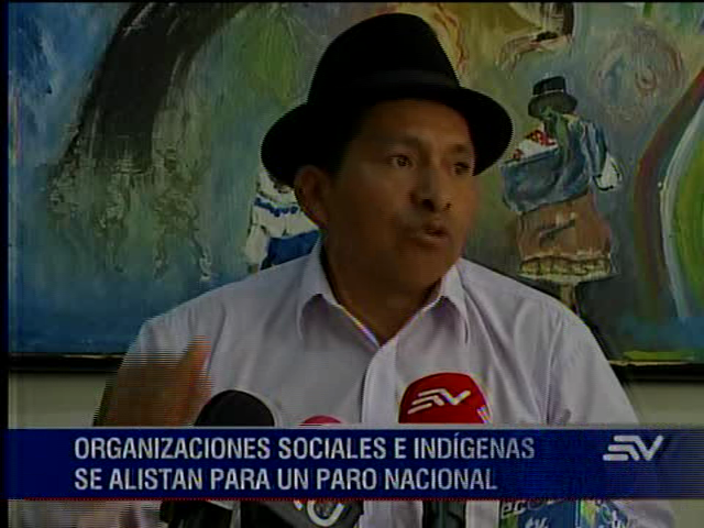 Organizaciones sociales e indígenas se alistan para un paro nacional