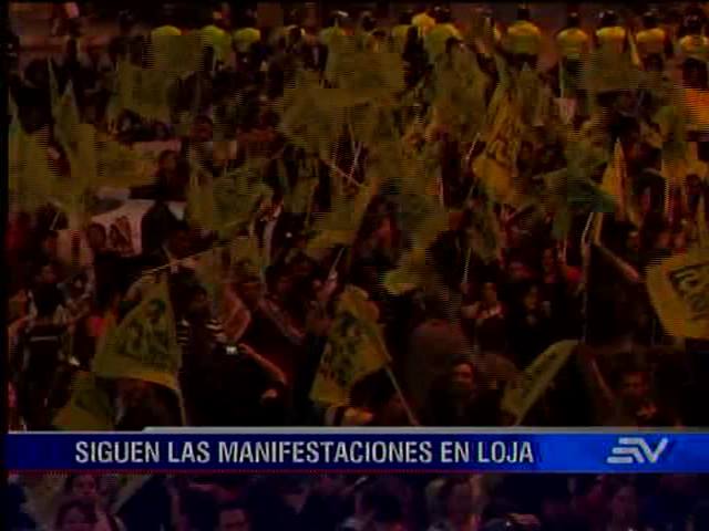 En Loja y Machala también se registraron manifestaciones