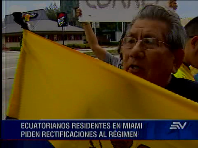 Migrantes en EE.UU. se manifestaron a favor y en contra del régimen