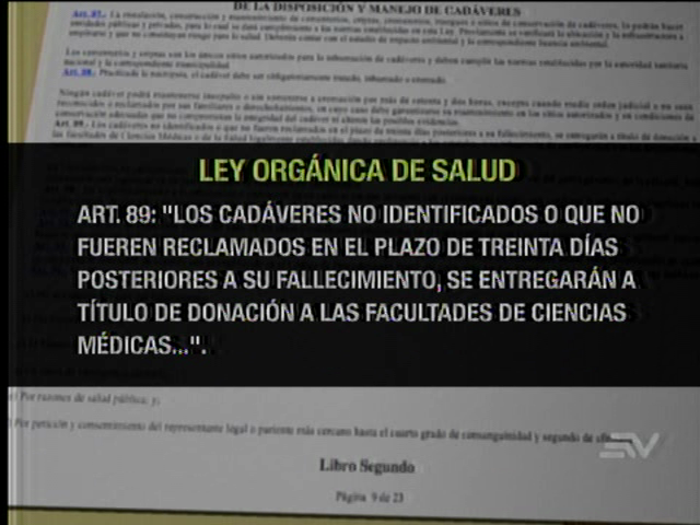 La Dinased examinará cerca de 80 cuerpos que permanecen en Universidades