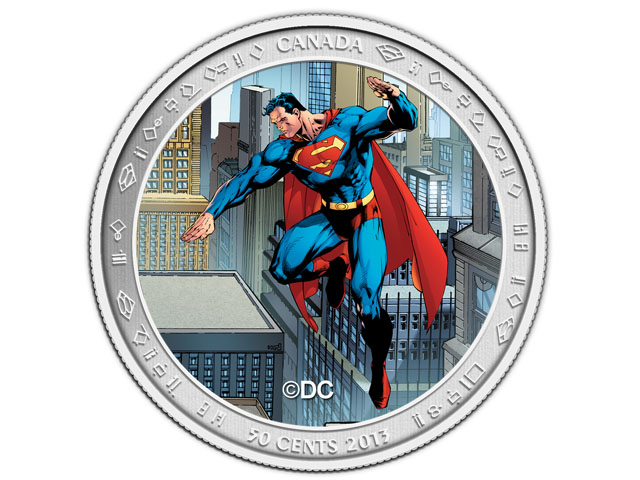 En Canadá celebran a Superman con monedas