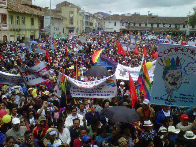 Marcha “Por el Agua, la Vida y la Dignidad” 2012.