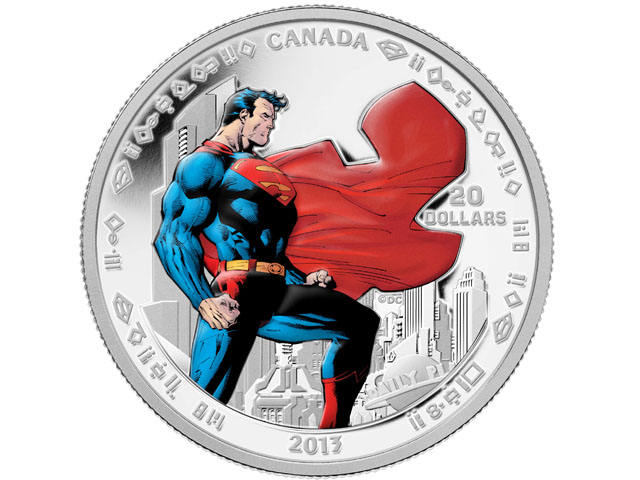 En Canadá celebran a Superman con monedas