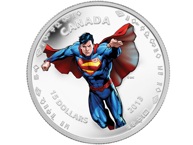 En Canadá celebran a Superman con monedas