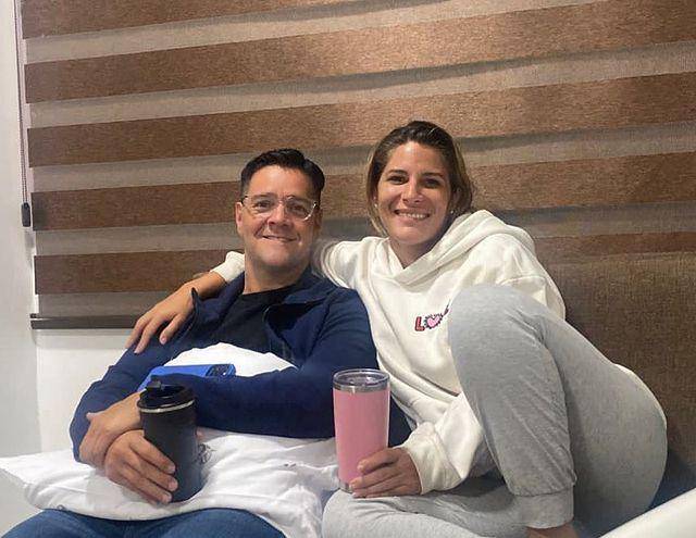 Imagen compartida por Gaby Díaz junto a Carlos Luis Andrade.