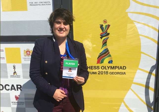 Carla Heredia gana primera partida en Olimpiadas de Ajedrez