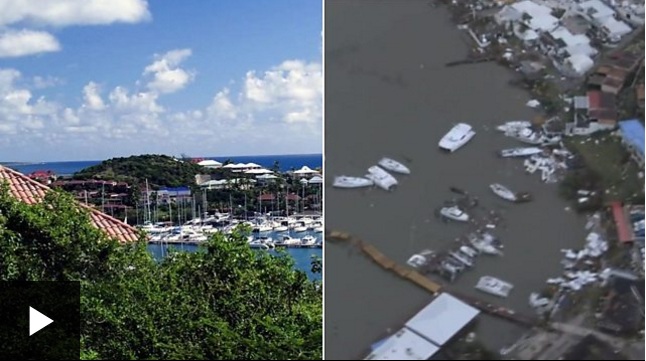 El antes y el después de la isla de San Martín tras el paso del huracán Irma