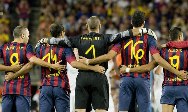 La tipografía del Barça creada por una chica con síndrome de Down, en el Gamper