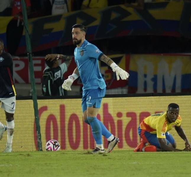 Hernán Galíndez salvó a Ecuador ante Colombia