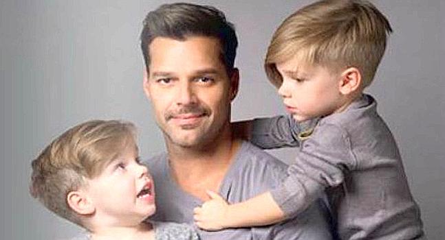Ricky Martin presume de hijos trilingües