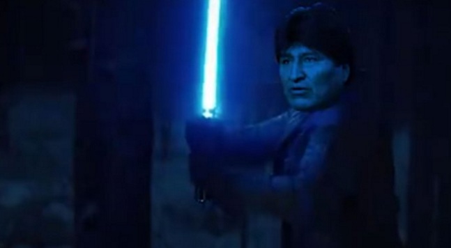 Evo Morales usa imágenes de &#039;Star Wars&#039; en su campaña por la reelección