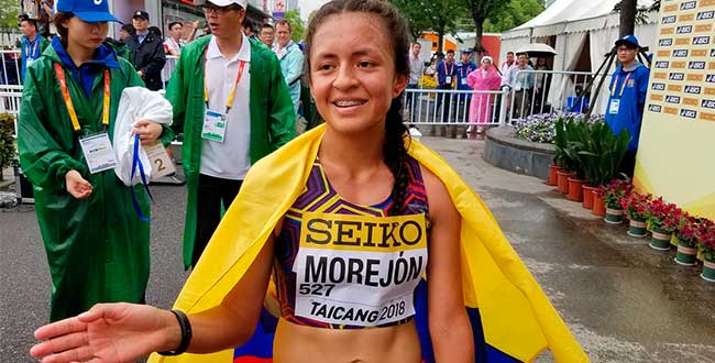 Glenda Morejón logra tercer lugar y clasifica a Tokio 2021