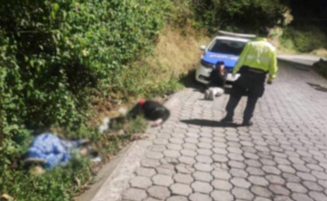 Escena del crimen en Guápulo