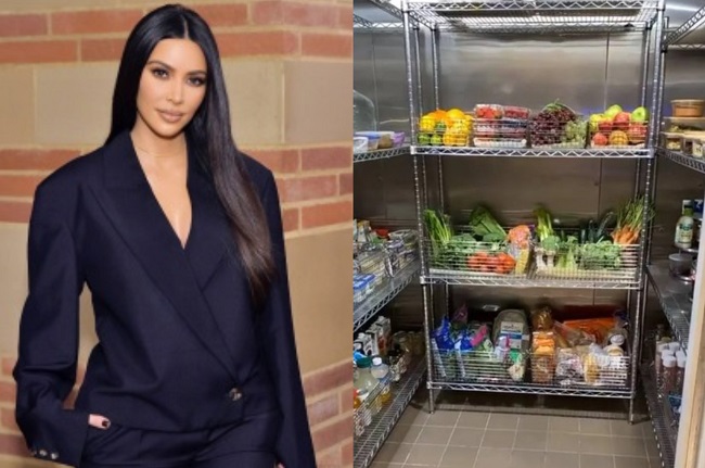 Lo que contiene el refrigerador de Kim Kardashian