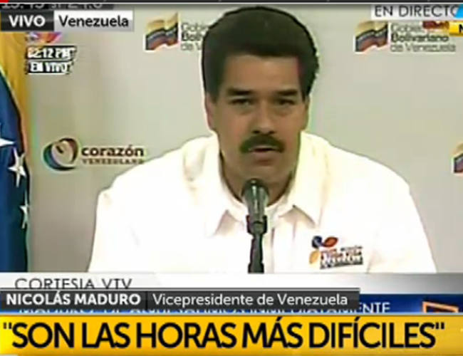 Maduro: Chávez fue atacado por los &#039;enemigos históricos&#039;