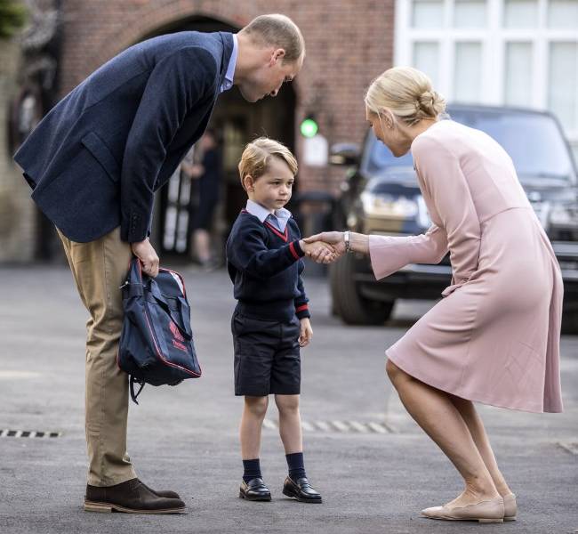Primer día de escuela del príncipe George de Inglaterra
