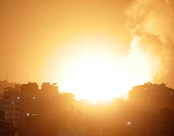 Israel bombardeó la franja en respuesta a un ataque de Palestina.