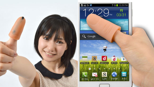 Crean pulgar falso que ayuda a manejar las pantallas gigantes de smartphones