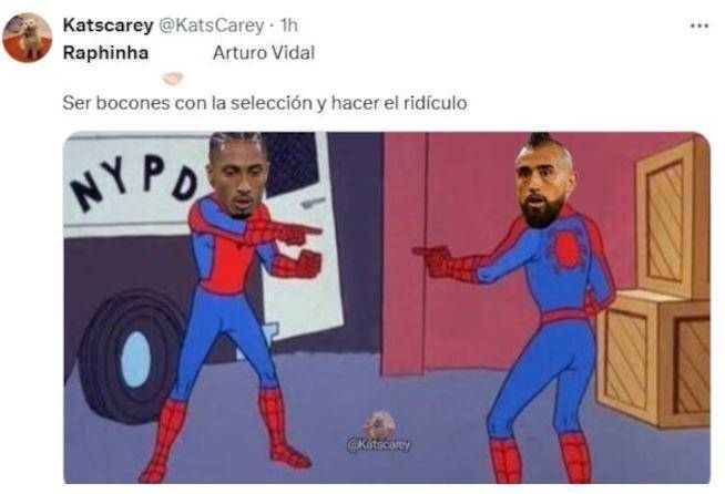 Meme sobre Raphinha.