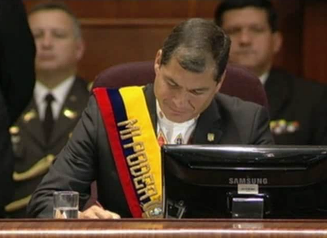 Rafael Correa y Jorge Glas asumen la Presidencia y Vicepresidencia del Ecuador