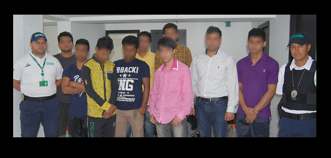 Policía detiene a seis personas en Colombia por tráfico de migrantes