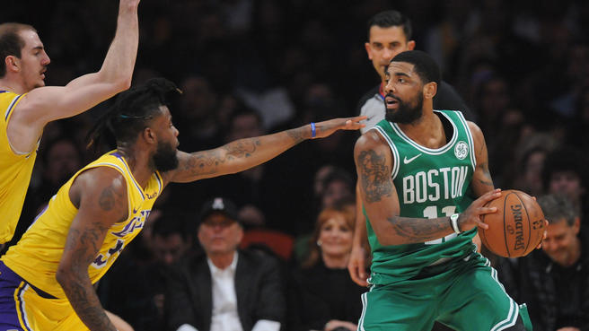 Kyrie Irving se reuniría con Los Ángeles Lakers este verano