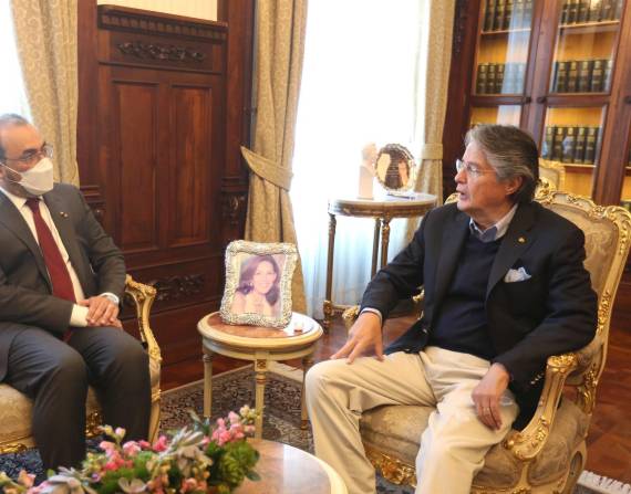 Guillermo Lasso se reunió con el nuevo presidente del Banco de Desarrollo de América Latina.