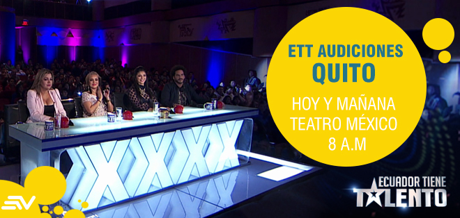 Sé parte del público en las audiciones de ETT 3 en Quito