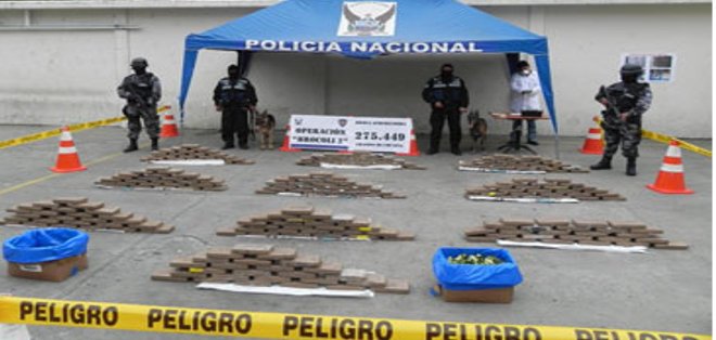 Suben a 4,4 las toneladas de cocaína incautadas en Ecuador con destino España