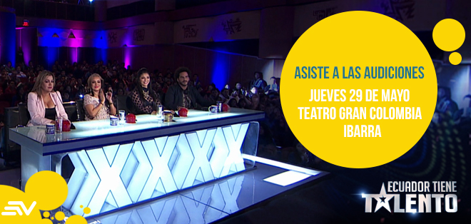 Ibarra, asiste a las audiciones de Ecuador Tiene Talento 3