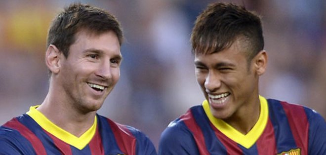 La gran noche de Messi y Neymar