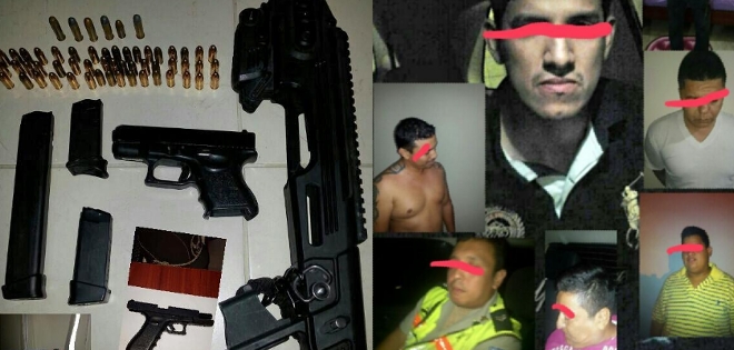 2 policías entre detenidos durante operativo contra banda de sicariato