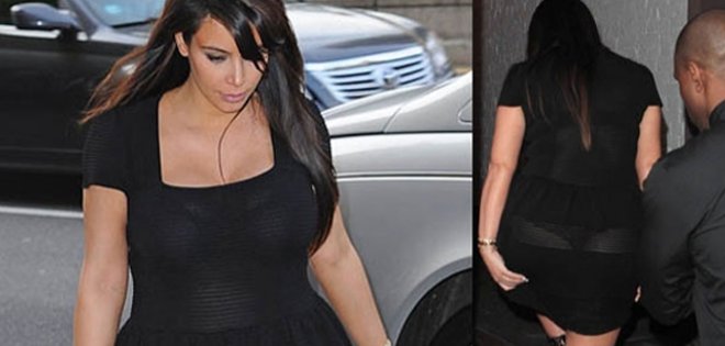 Kim Kardashian muestra sus atributos a pesar de embarazo