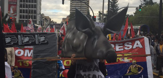 Gremios e indígenas comienzan marcha en contra del Gobierno