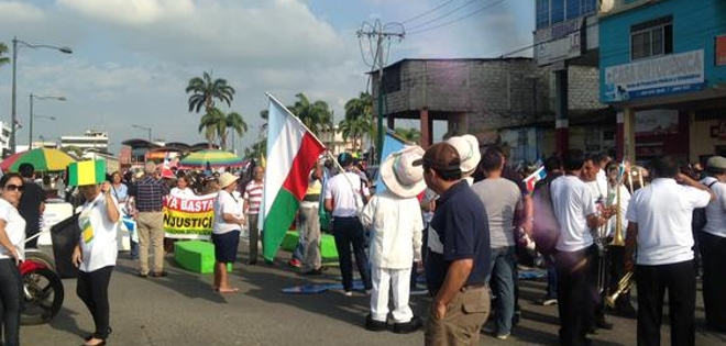 Machala denunció desatención en obras por parte del Gobierno