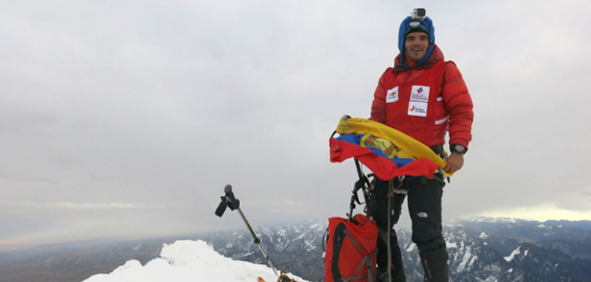 Ecuatoriano Santiago Quintero busca coronar las 14 montañas de más de 8 mil metros