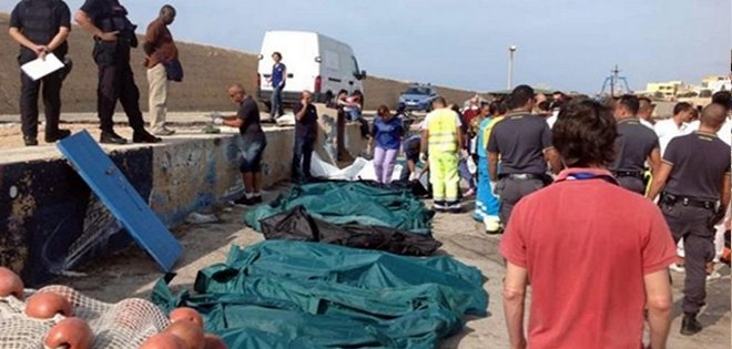 Más de un centenar de inmigrantes mueren cerca de Lampedusa